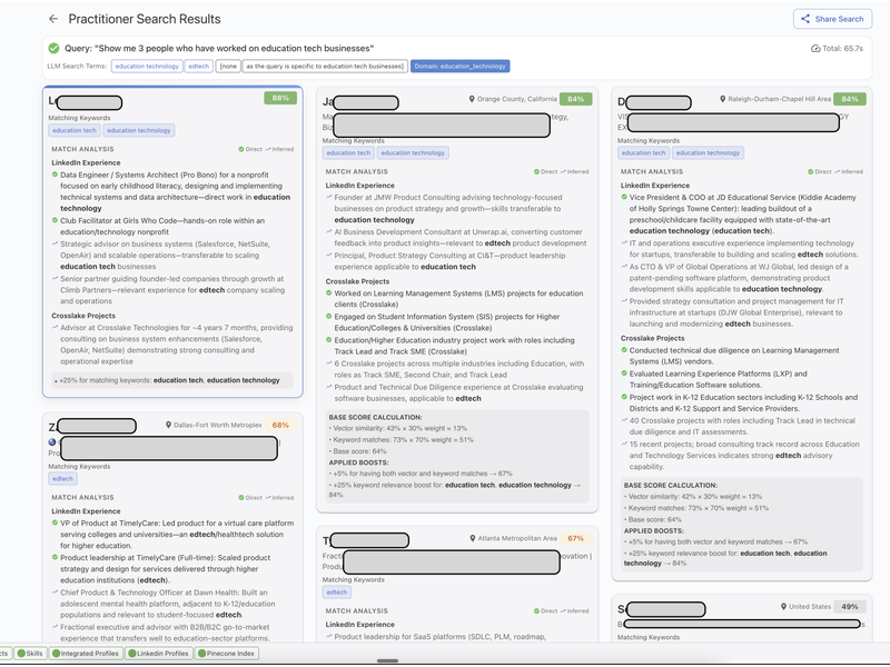 Ops Placement Search - Screenshot